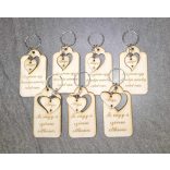 Anyák napi fa kulcstartó – "Te vagy a szívem otthona"