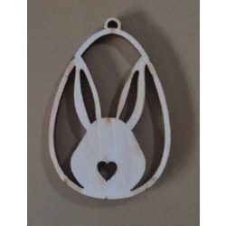 LÉZERVÁGOTT FA TOJÁS - NYUSZI MINTÁVAL