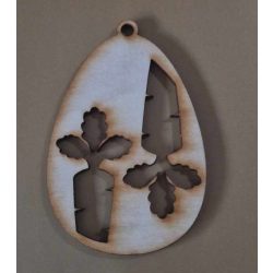 LÉZERVÁGOTT FA TOJÁS - RÉPA MINTÁVAL