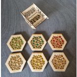 HÍMZETT POHÁRALÁTÉT SZETT 