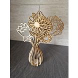 DEKOR VÁZA VIRÁGOKKAL