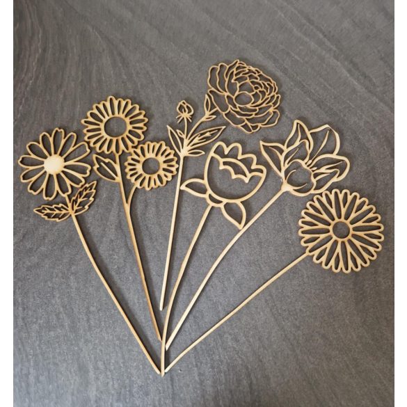 DEKOR VÁZA VIRÁGOKKAL