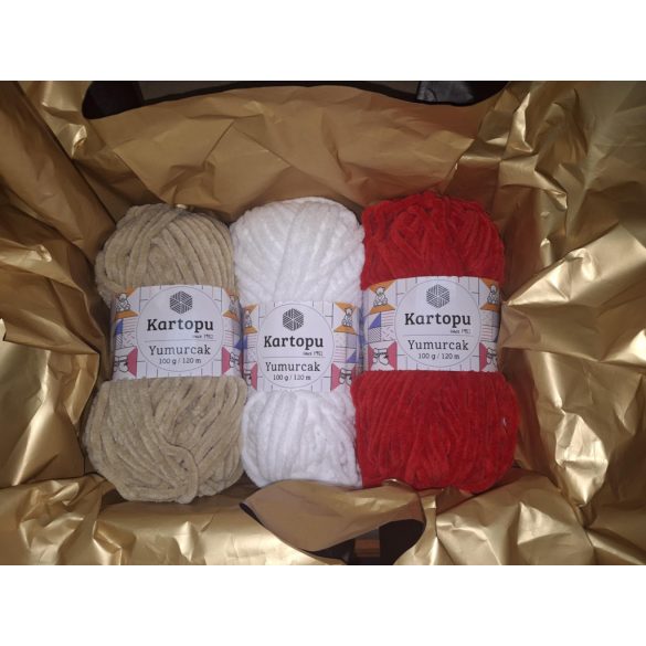 HORGOLÓ FONALCSOMAG-RUDOLPH SZOBAMAMUSZ (PIROS)